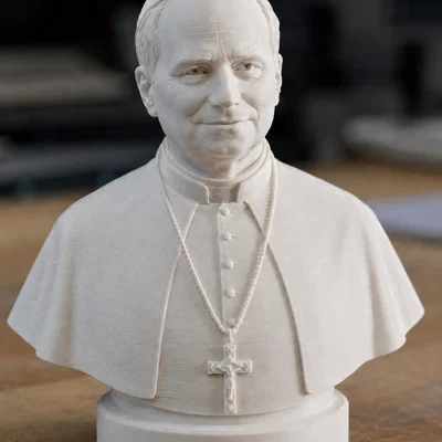 Mô hình tượng bán thân Đức Giáo Hoàng Robert Francis Prevost in 3D