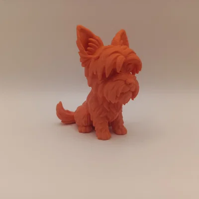 Mô hình tượng chó Terrier