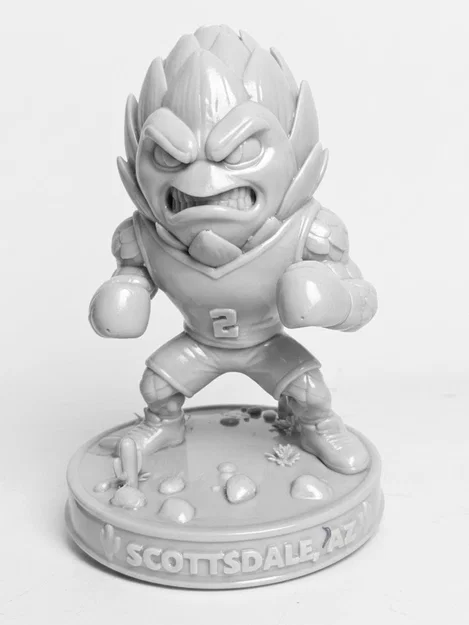 Mô hình 3D Scottsdale Fightin' Artichoke – Linh vật độc đáo - Image 1