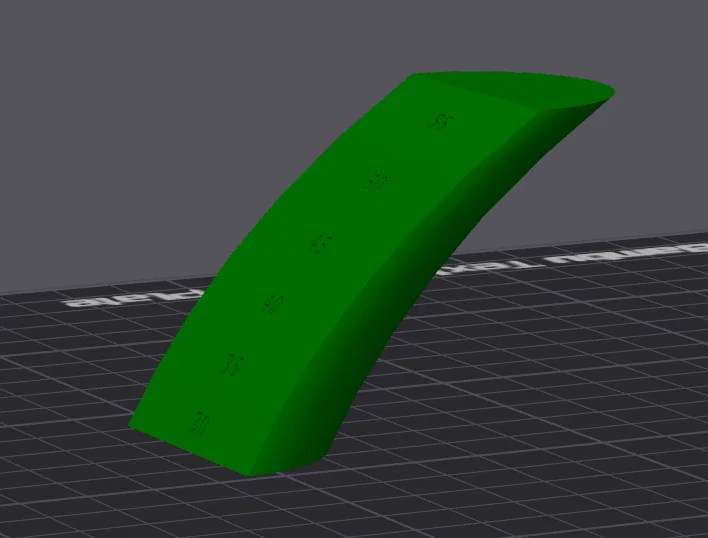 Mô hình test độ dốc cong (Curved Overhang Test) cho máy in 3D - Image 3