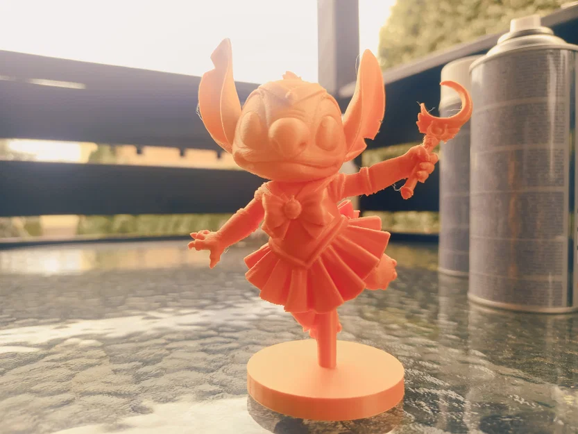 Mô hình Stitch hóa trang Sailor Moon độc đáo - Image 1