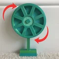 Đồ chơi bánh xe xoay đựng thức ăn cho chim - Thumbnail 2