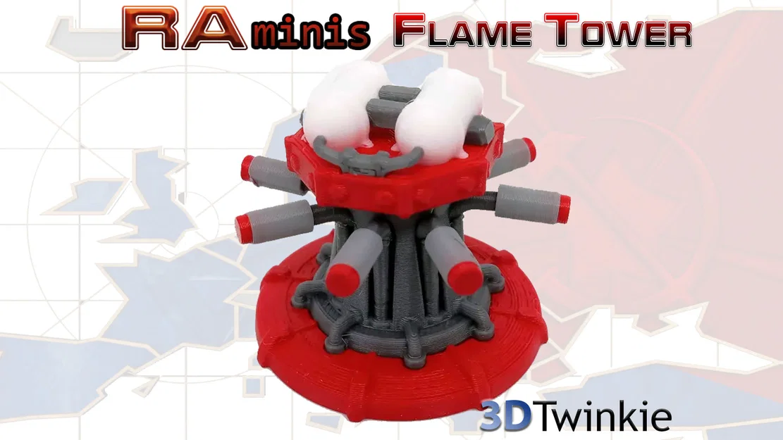 Mô hình tháp phun lửa Flame Ball Shooter trong Red Alert - Image 1