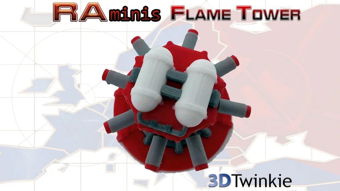 Mô hình tháp phun lửa Flame Ball Shooter trong Red Alert - Image 2