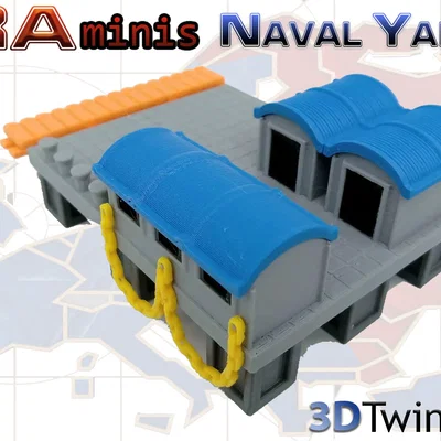 Mô hình xưởng đóng tàu - Boat Yard (Red Alert)