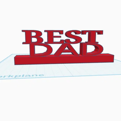 Mô hình 3D quà tặng “Best Dad” ý nghĩa cho Ngày của Cha