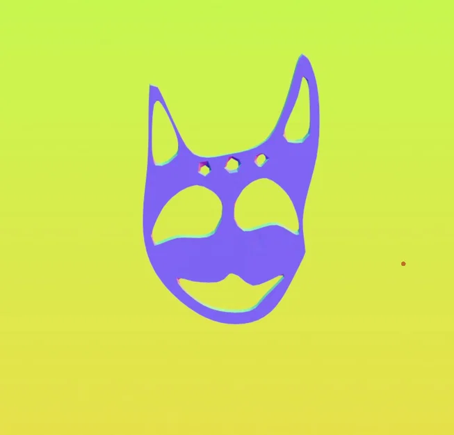 Mẫu in 3D Bông tai mèo ma quái Evil Cat - Phụ kiện độc lạ - Image 1