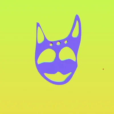 Mẫu in 3D Bông tai mèo ma quái Evil Cat - Phụ kiện độc lạ
