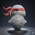 Mô hình 3D tượng bán thân Raphael Ninja Rùa (TMNT) độc đáo - Thumbnail 4