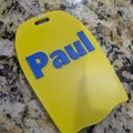 Thẻ gắn túi xách, móc khóa hình ván bơi (Kickboard Bag Tag) tùy chỉnh - Thumbnail 1