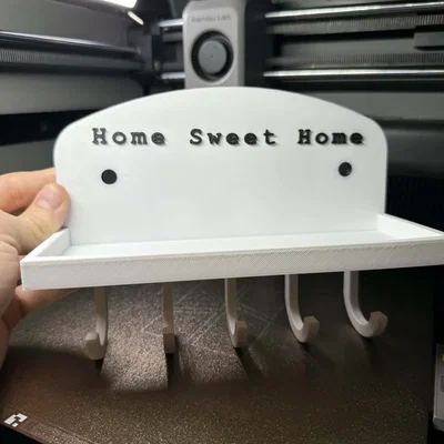 Kệ treo chìa khóa Home Sweet Home – Giá treo đồ treo tường cao cấp