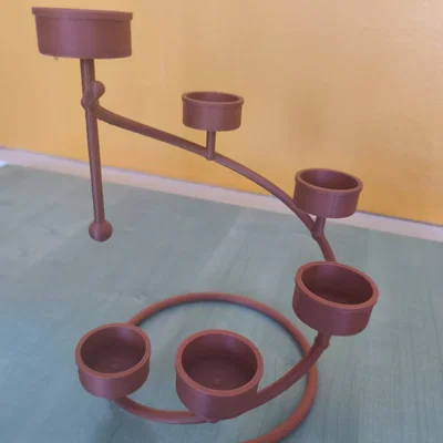 Chân Nến Nghệ Thuật Xoắn Ốc Độc Đáo - Mẫu In 3D Trang Trí Nhà Cửa