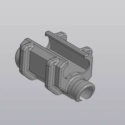 Ngàm giữ giắc cắm XT-90 cho spacer 10mm xe ARRMA 1/8 và 1/7