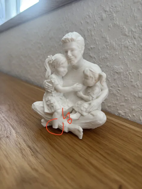 Quà tặng Ngày của Cha - Tượng cha và hai con gái - Image 2