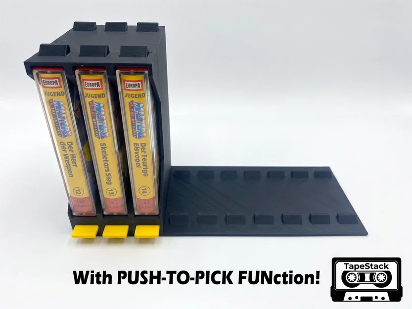 TapeStack BASE - Giá đỡ băng cassette với cơ chế nhấn để lấy - Image 1
