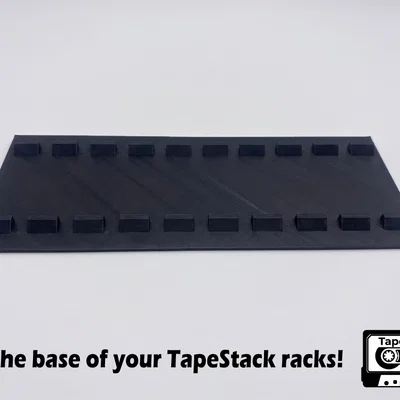 TapeStack BASE - Giá đỡ băng cassette với cơ chế nhấn để lấy