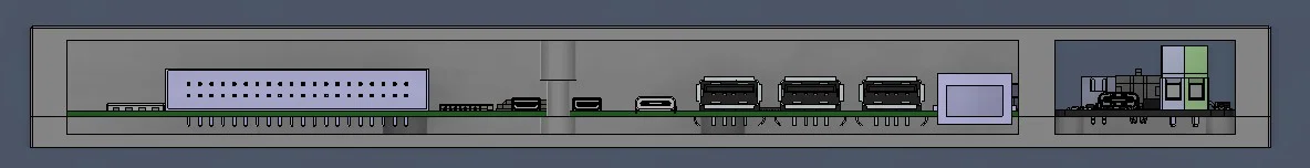 Vỏ Case Cho Raspberry Pi 400 và BTT EBB Gen2 USB Adapter - Image 3