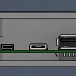 Vỏ Case Cho Raspberry Pi 400 và BTT EBB Gen2 USB Adapter