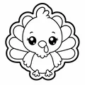 Khuôn cắt bánh quy hình gà tây (Turkey Cookie Cutter) - Thumbnail 1