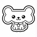 Khuôn cắt bánh quy hình xương chó - Thumbnail 1