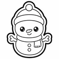Khuôn Cắt Bánh Quy Hình Người Tuyết - Thumbnail 2