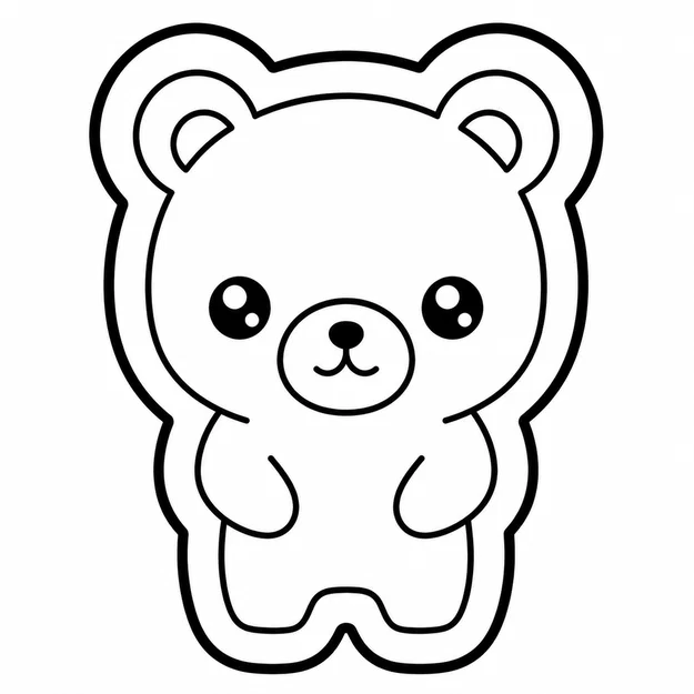 Khuôn cắt bánh quy hình gấu - Image 1