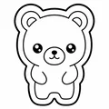 Khuôn cắt bánh quy hình gấu - Thumbnail 1