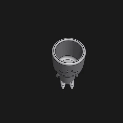 Chậu cây cảnh mini hình nhân vật dễ thương in 3D