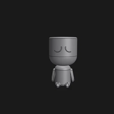 Chậu cây cảnh mini hình nhân vật dễ thương in 3D
