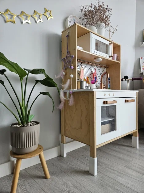 Bộ phụ kiện nâng chiều cao bếp đồ chơi IKEA Duktig 3D - Image 1