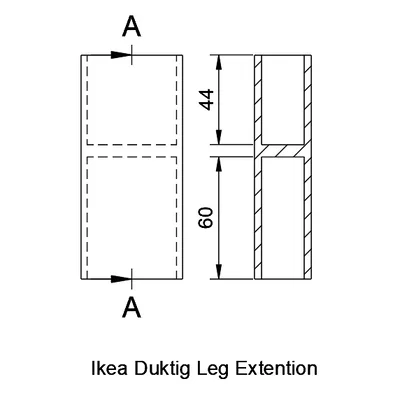 Bộ phụ kiện nâng chiều cao bếp đồ chơi IKEA Duktig 3D