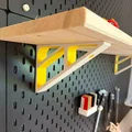 Giá đỡ góc siêu chắc chắn cho bảng Ikea Skadis - Thumbnail 1