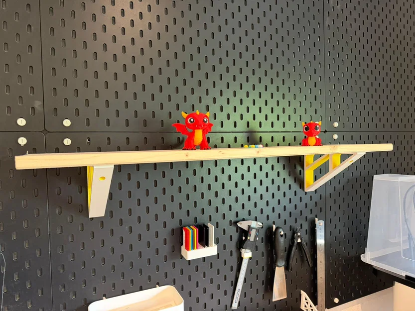 Giá đỡ góc siêu chắc chắn cho bảng Ikea Skadis - Image 2