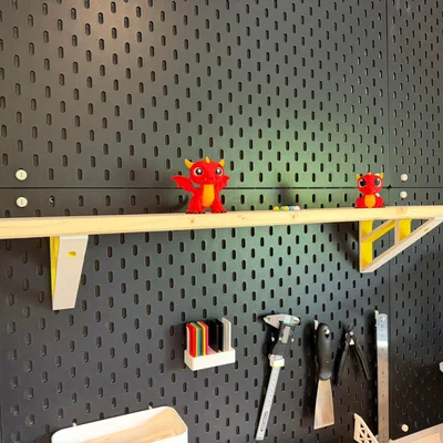 Giá đỡ góc siêu chắc chắn cho bảng Ikea Skadis