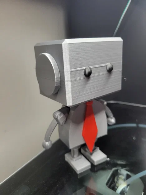 Mô hình Robot with a Tie - Chú robot nhỏ xinh cho bàn làm việc - Image 3