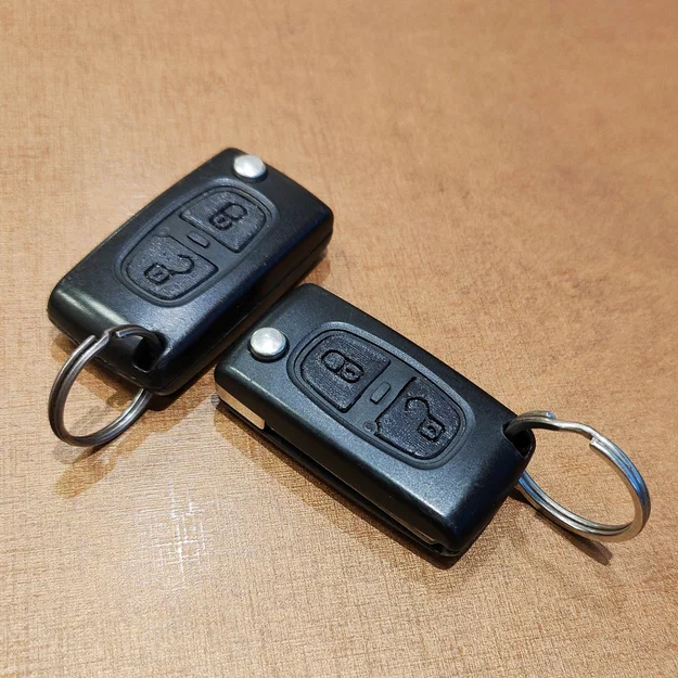 Nút bấm chìa khóa gập Peugeot - Image 1