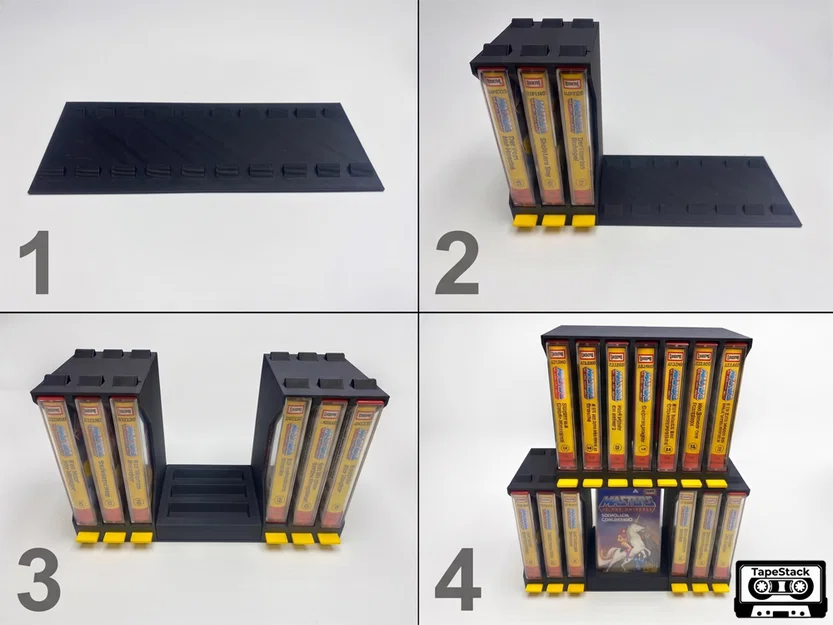 TapeStack DISPLAY STAND - Kệ trưng bày băng cassette với cơ chế PUSH-TO-PICK - Image 3