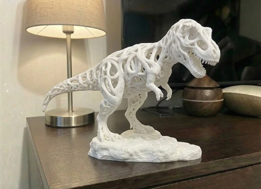 Mô hình khủng long T-Rex phong cách Voronoi - Image 1