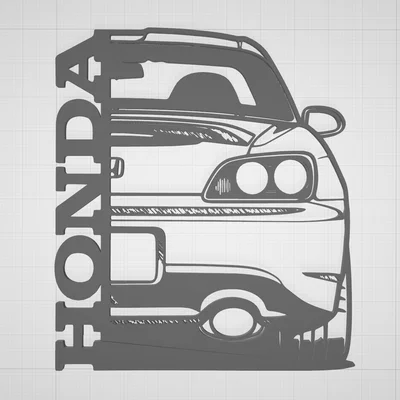 Mô hình trang trí treo tường Honda S2000 cho người đam mê xe