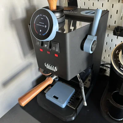 Vỏ và đế gắn màn hình tròn Waveshare 2.1" cho Gaggia Classic E24 và GaggiMate