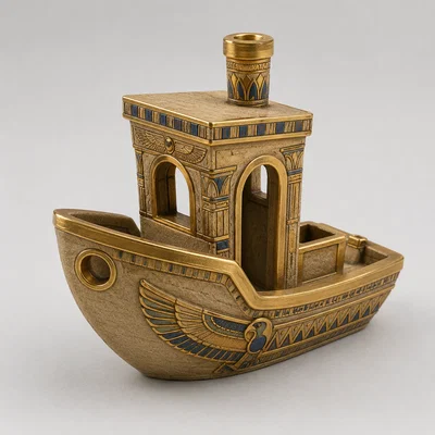 Mô hình thuyền Ägyptischer Benchy phong cách Ai Cập cổ đại độc đáo