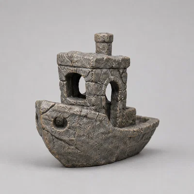 Mô hình thuyền Benchy phong cách đá cổ điển (Steinlook) cho máy in 3D