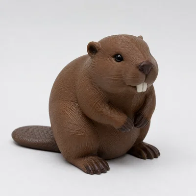 Mô hình chú hải ly (Beaver) in 3D trang trí siêu dễ thương