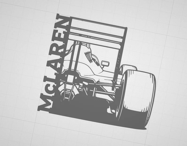 Mô hình trang trí treo tường xe đua F1 McLaren MP4/4 đẳng cấp - Image 1