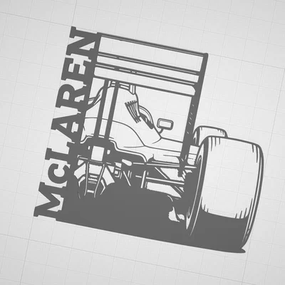 Mô hình trang trí treo tường xe đua F1 McLaren MP4/4 đẳng cấp