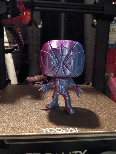 Mô hình 3D Spiderman phong cách Funko Pop độc đáo cho fan Marvel - Image 1