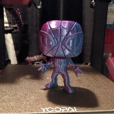 Mô hình 3D Spiderman phong cách Funko Pop độc đáo cho fan Marvel