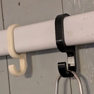 Móc treo đồ gắn thanh ngang 3D - Giải pháp thay thế hoàn hảo