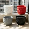 Chậu cây cảnh in 3D họa tiết vân gỗ tinh tế trang trí nhà cửa - Thumbnail 4