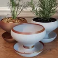Chậu cây cảnh in 3D họa tiết vân gỗ tinh tế trang trí nhà cửa - Thumbnail 13